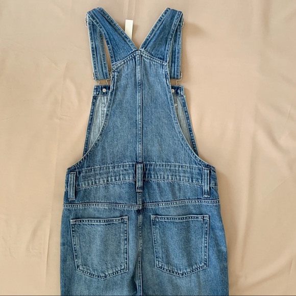 SOLD Madewell Straight Leg Overalls in Hickory Was - Picture 6 of 9